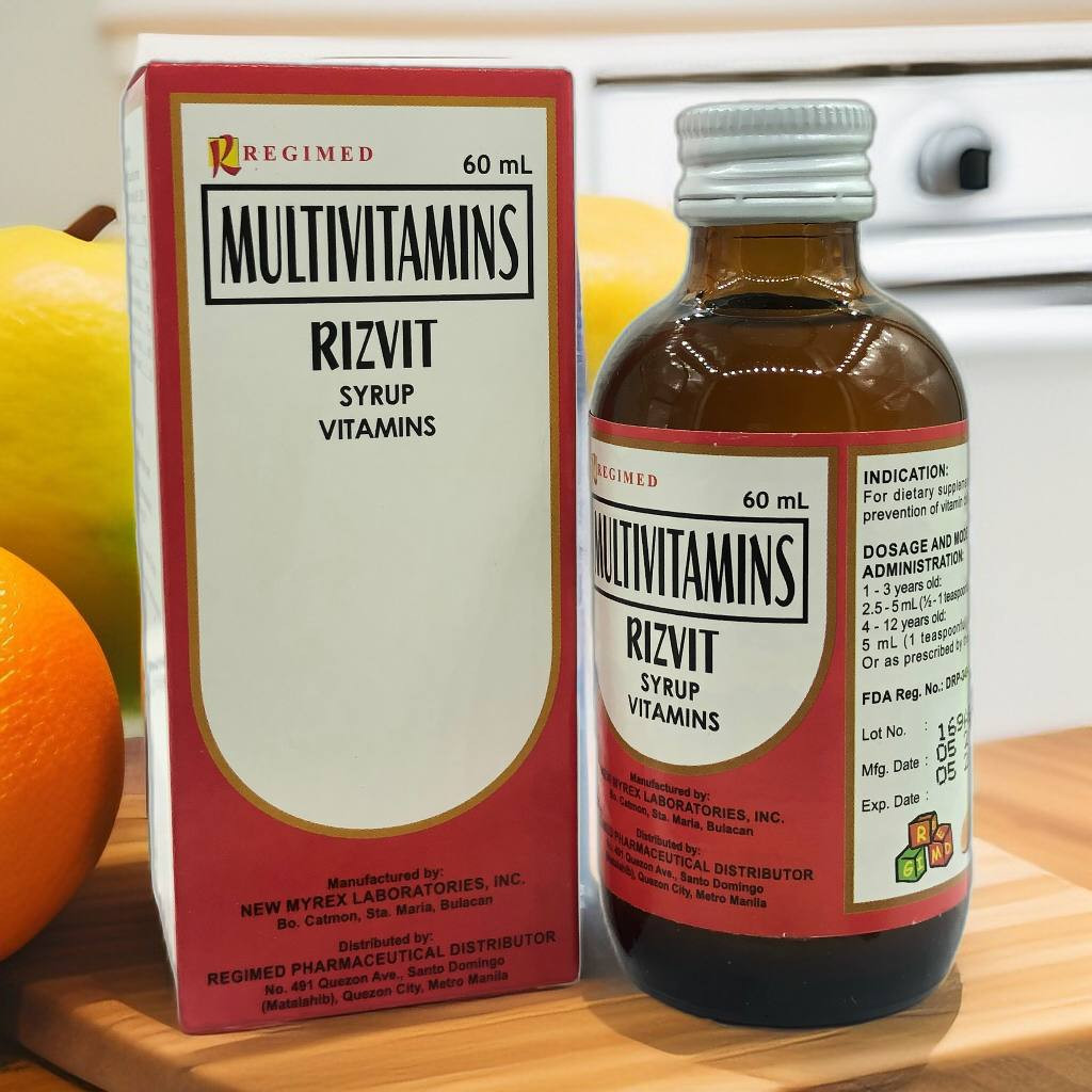 Multivitamins (Rizvit) Orange Flavor Syrup 60ml