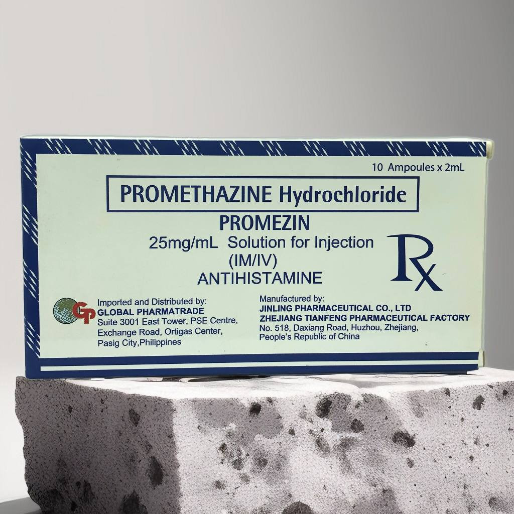 Promethazine Hydrochloride (Promezin) 25mg/ml Solution For Injection 2ml x Ampoules 10