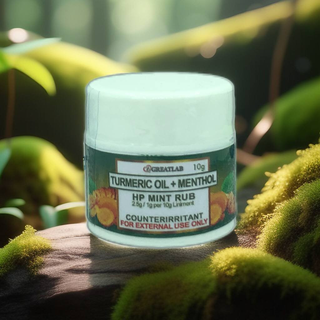 Turmeric Oil + Menthol (Greatlab) Hp Mint Rub 2.5g/ 1g Per Liniment 10g