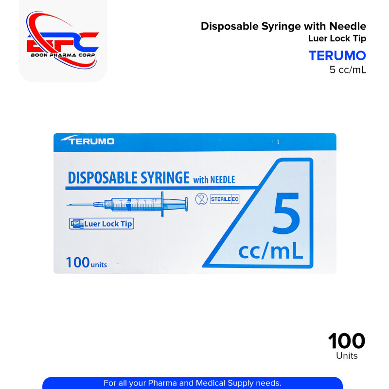 Disposable Syringe with Needle (Terumo) 5CC/ml 100's