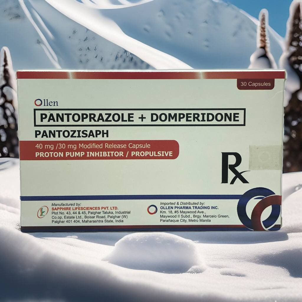 Pantoprazole Domperidone (Pantozisaph) 40mg/30mg Modified Release Capsule 30's
