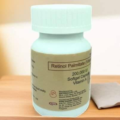 Retinol Palmitate (Sahar) Vitamin A 200,000 IU Soft Gel 100's