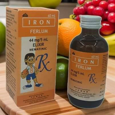Ferrous Sulfate (Ferlum) 44mg/5ml Elixir Mineral Syrup 60ml