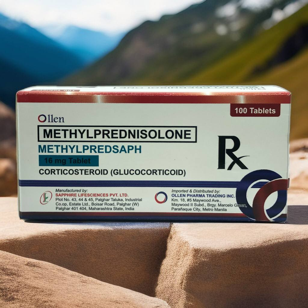 Methylprednisolone (Methylpredsaph) 16mg Tablet 100's