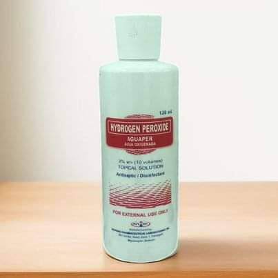 Hydrogen Peroxide (Aguaper) Agua Oxigenada 10 Volumes Solution Antiseptic/Disinfectant 120ml