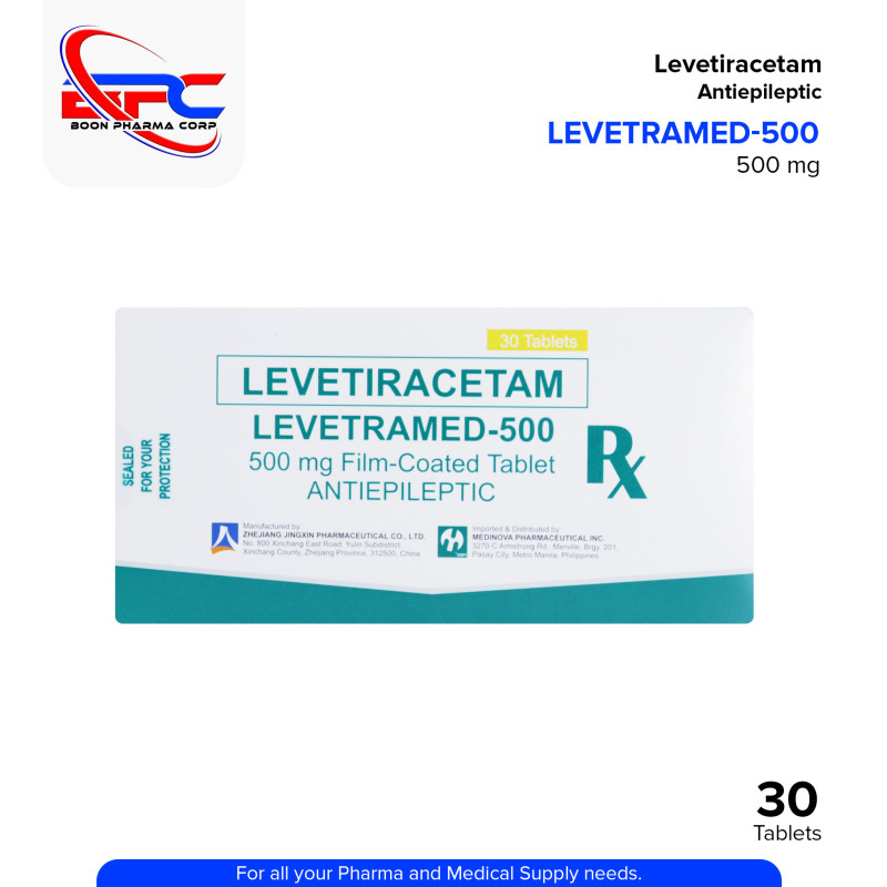 Levetiracetam (Levetramed) 500mg Tablet 30's
