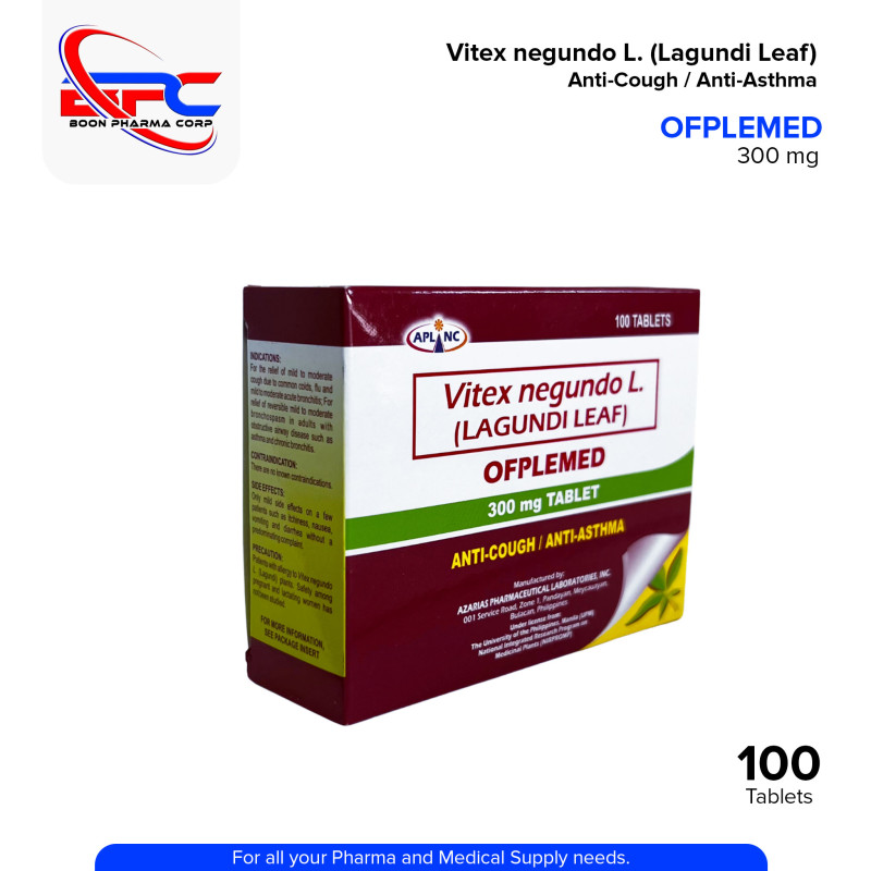 Lagundi Leaf (Ofplemed) 300mg Tablet 100's